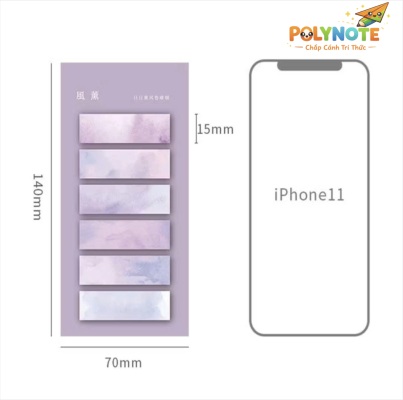 Kích thước của giấy note